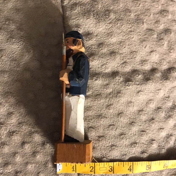 Vintage Sailor Hand Carved/Painted Wood Carving Excellent Condition - Picture 11 of 11